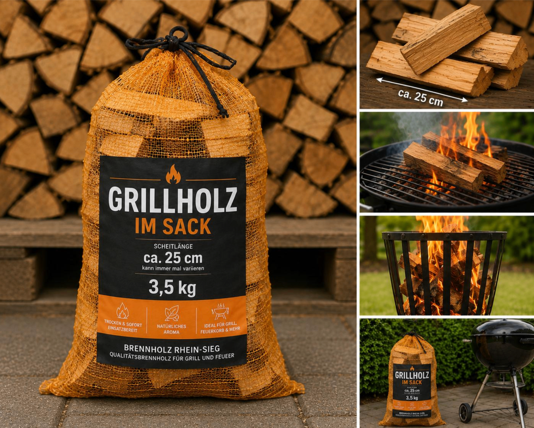 Grillholz Grillholz 3,5 kg